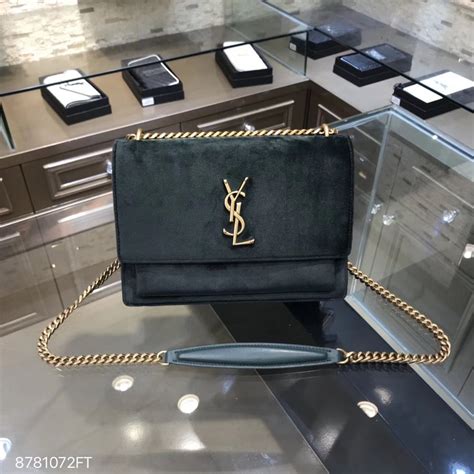 ysl bag green velvet|ysl bag cost.